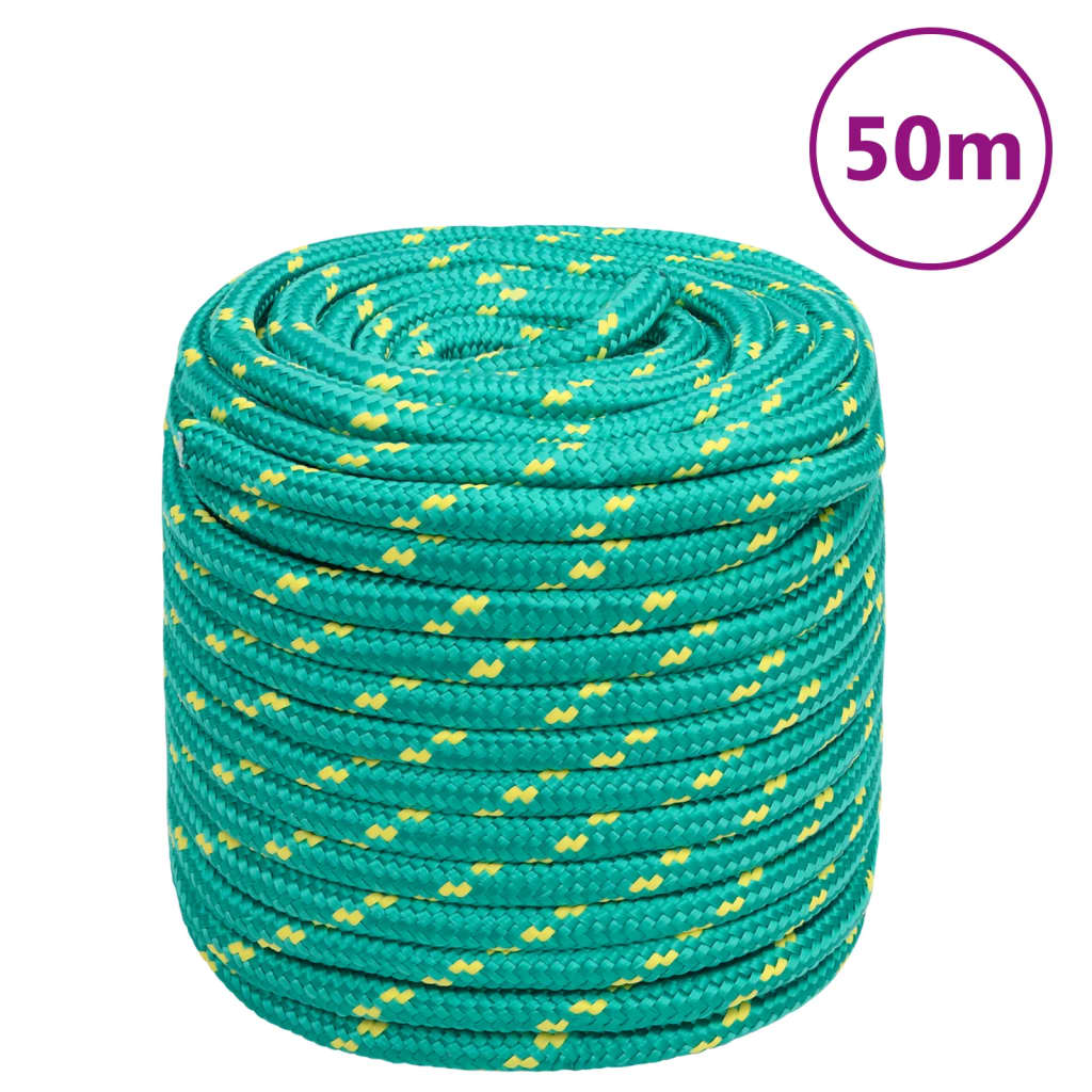 zöld polipropilén hajókötél 16 mm 50 m