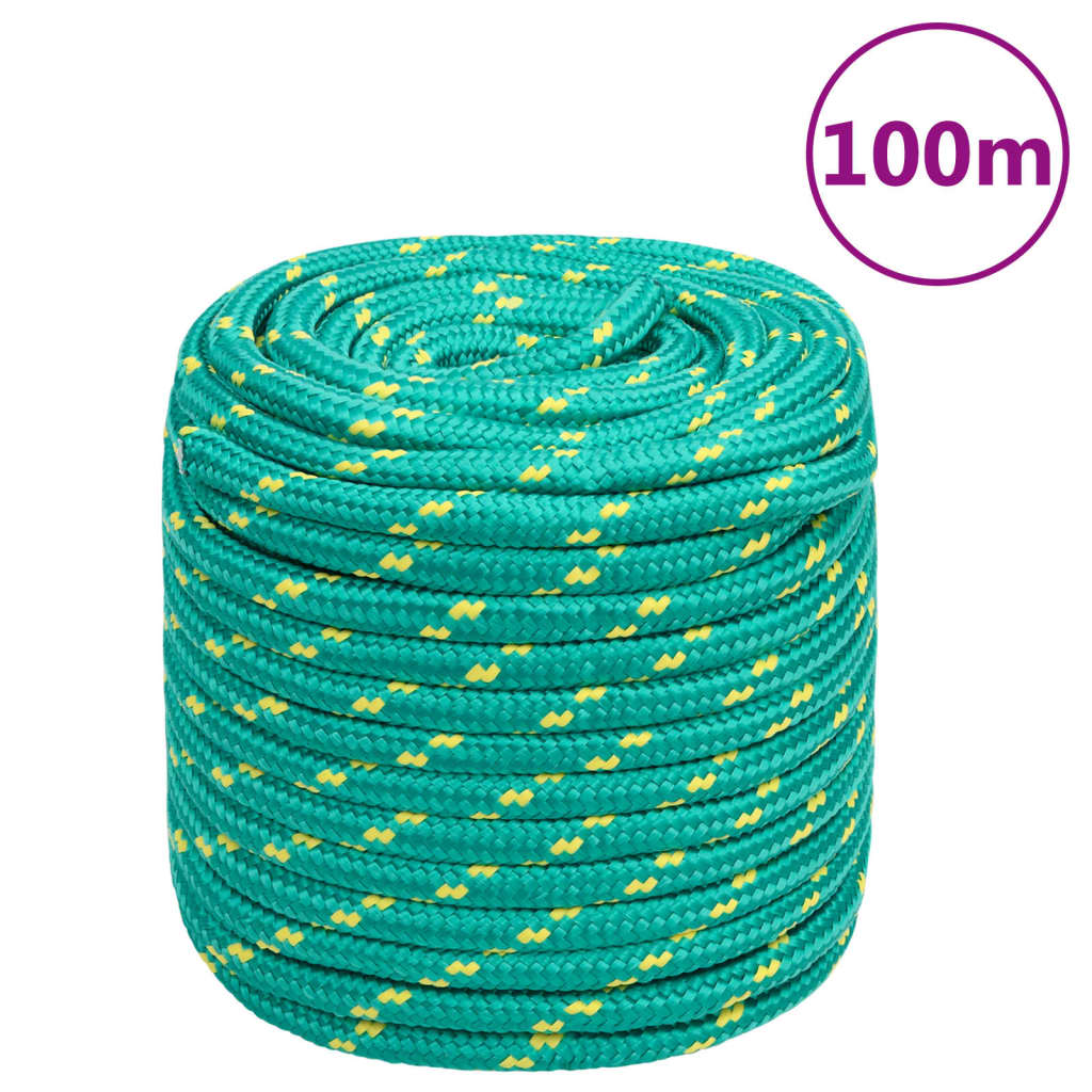 zöld polipropilén hajókötél 18 mm 100 m