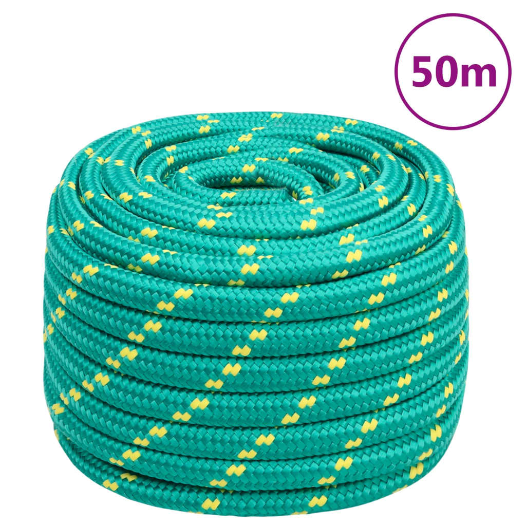 zöld polipropilén hajókötél 20 mm 50 m