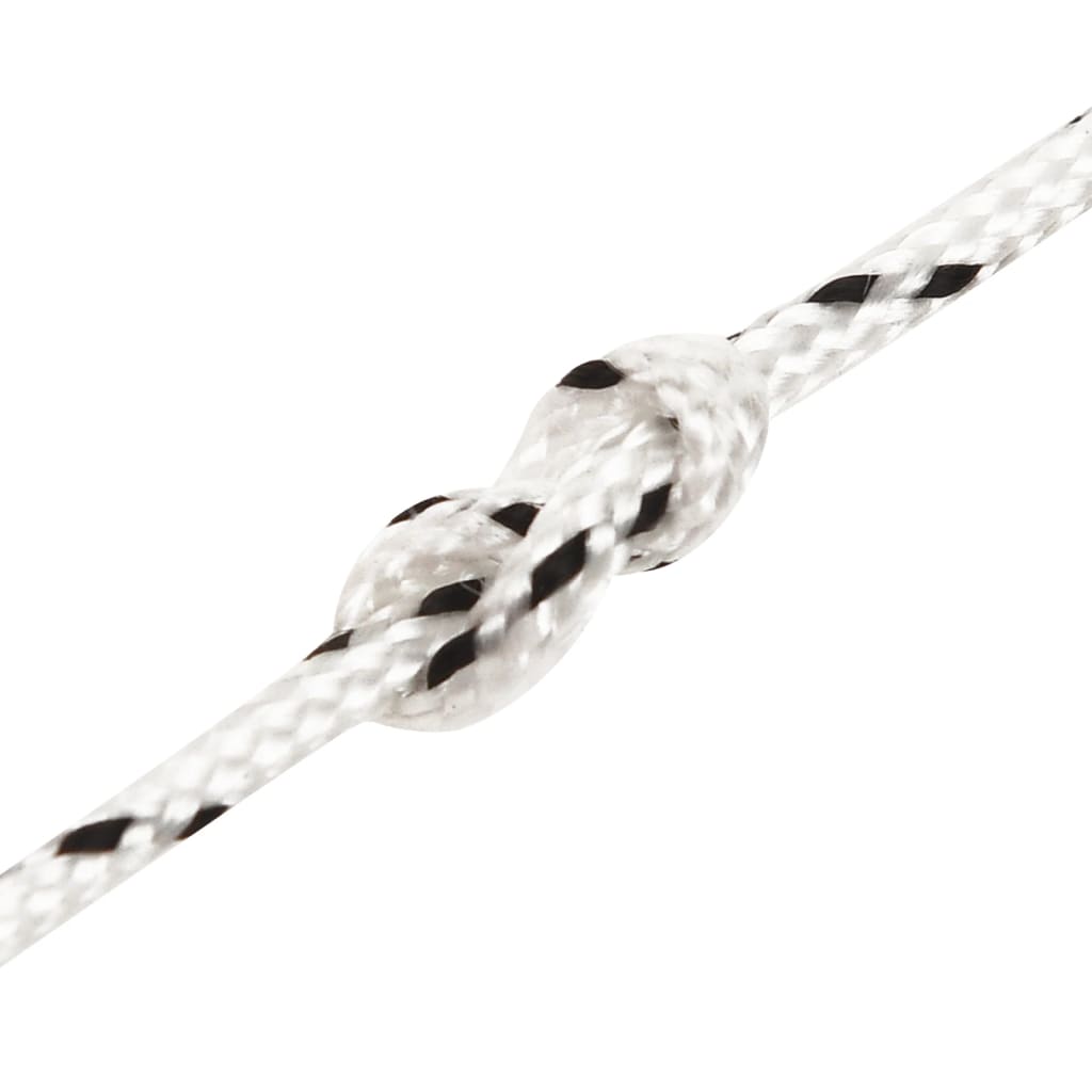 fehér poliészter fonott csónakkötél 2 mm x 25 m