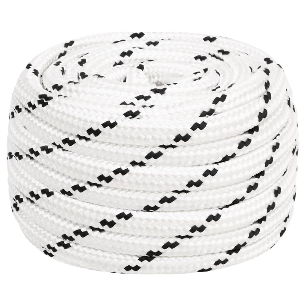 fehér poliészter munkakötél 16 mm 100 m