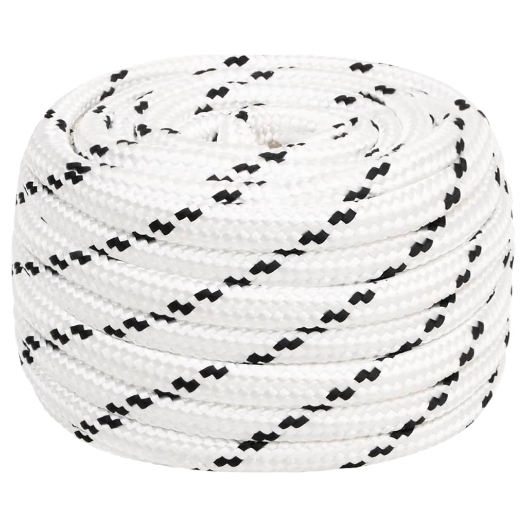 fehér poliészter munkakötél 20 mm 25 m