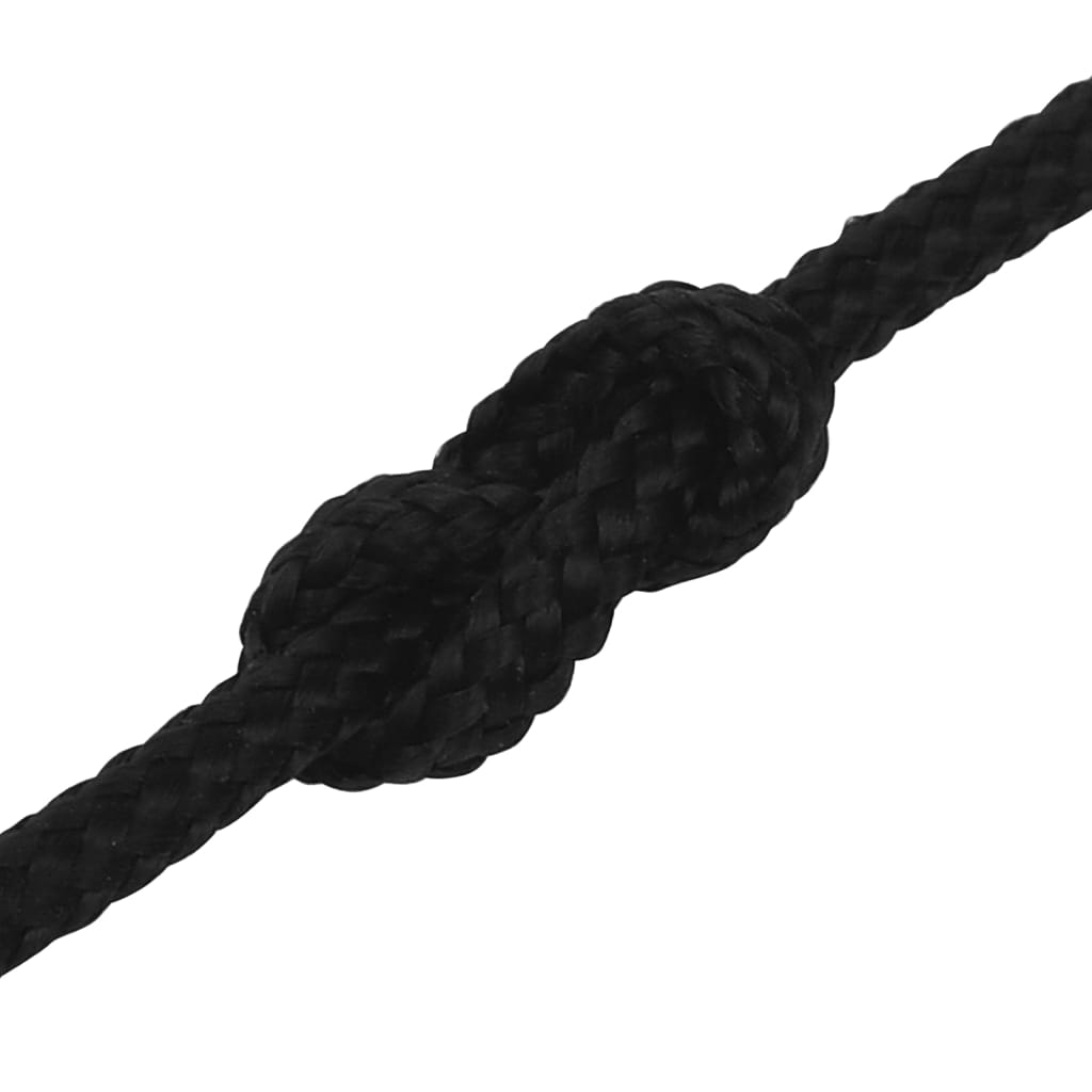 fekete poliészter munkakötél 2 mm 100 m