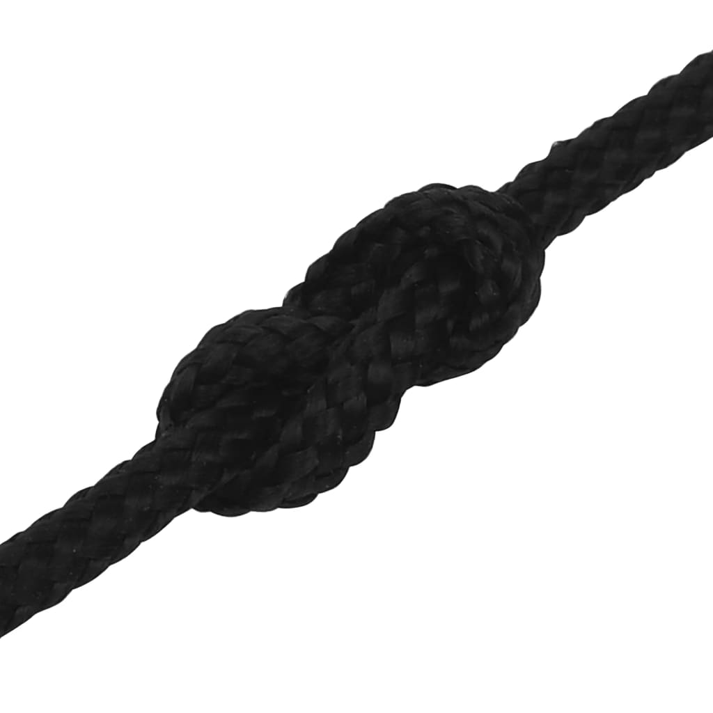 fekete poliészter munkakötél 2 mm 250 m