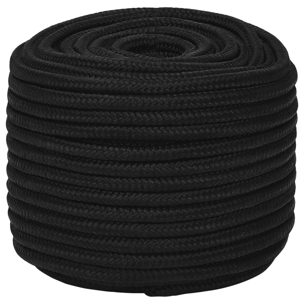 fekete poliészter munkakötél 12 mm 50 m