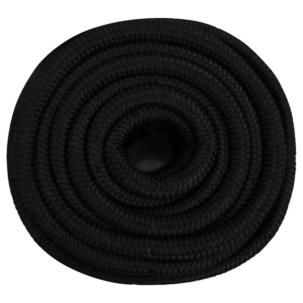 fekete poliészter munkakötél 25 mm 50 m