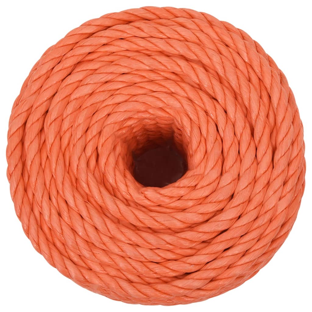 narancssárga polipropilén munkakötél 12 mm 25 m