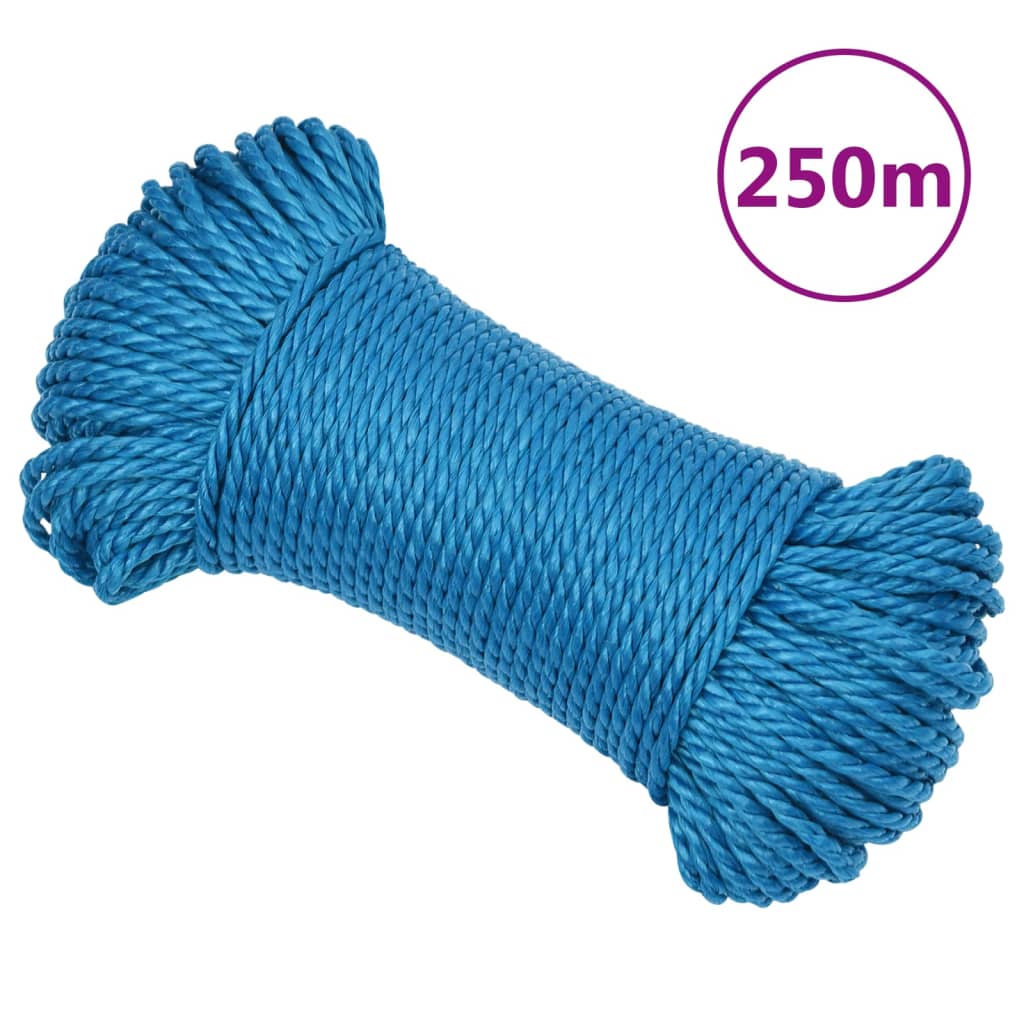 kék polipropilén munkakötél 3 mm 250 m