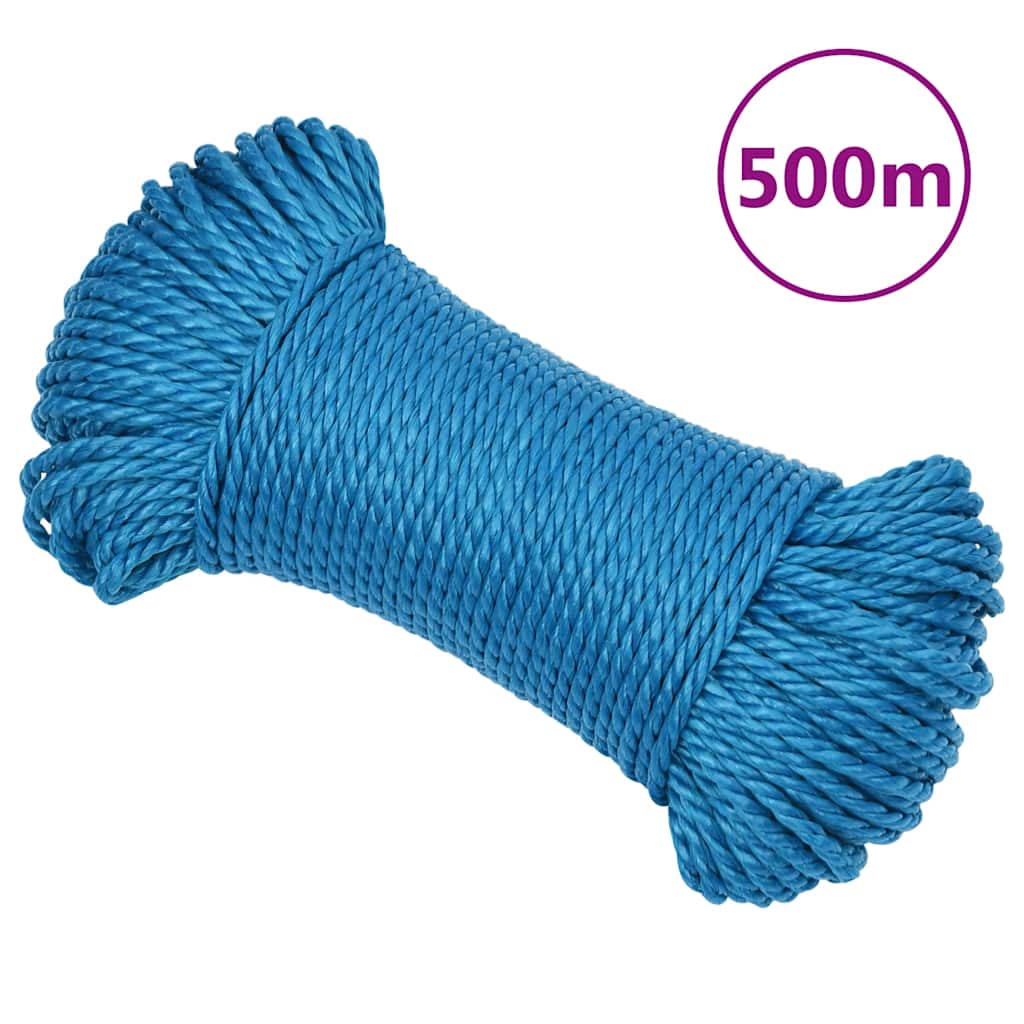 kék polipropilén munkakötél 3 mm 500 m