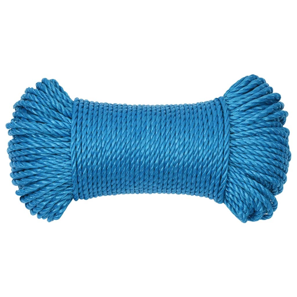 kék polipropilén munkakötél 6 mm 50 m