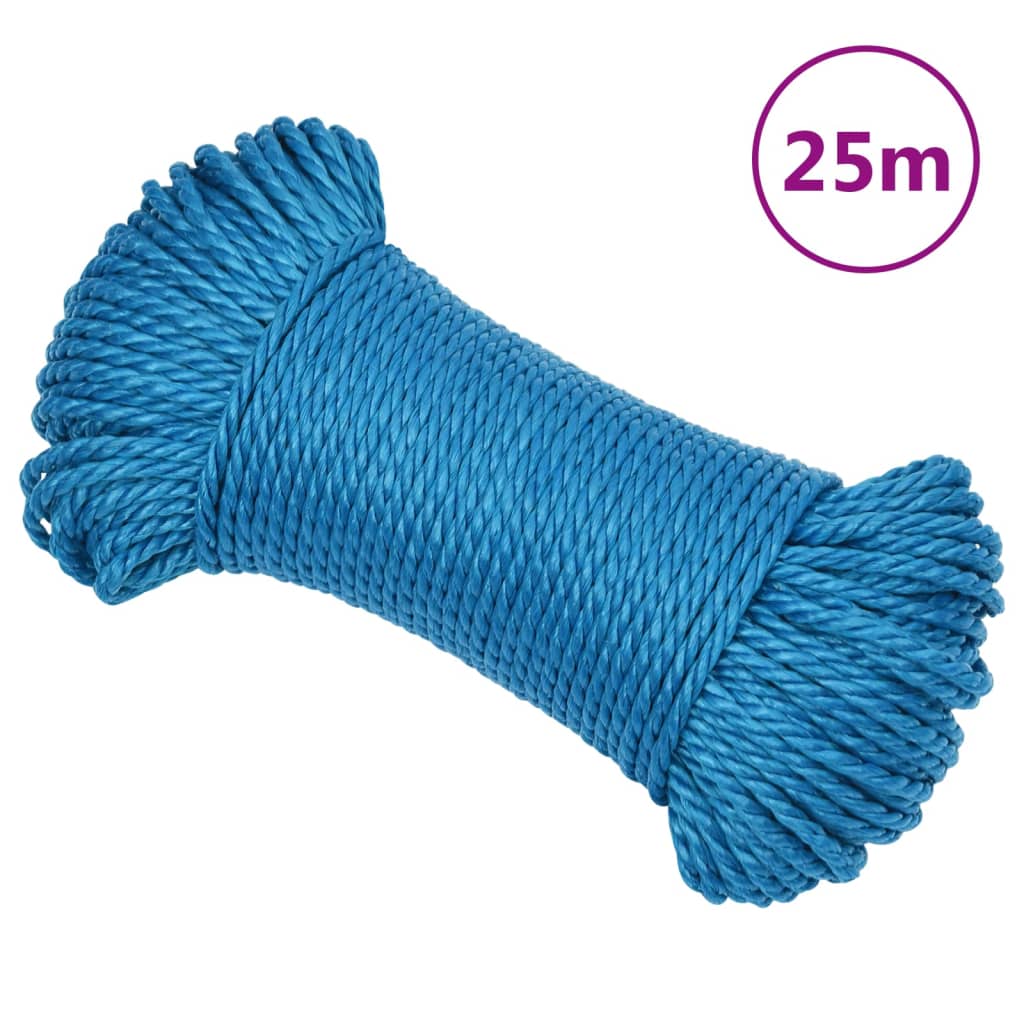 kék polipropilén munkakötél 8 mm 25 m
