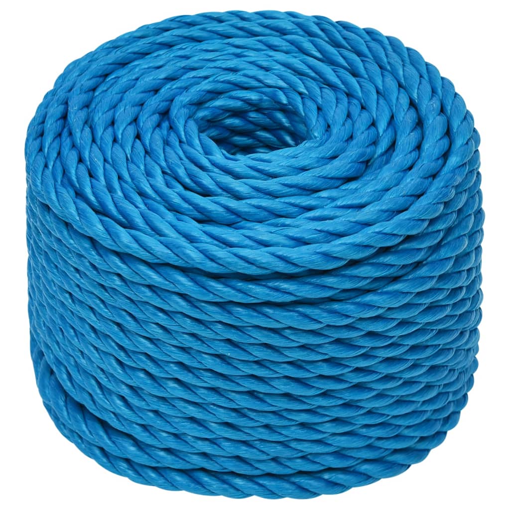 kék polipropilén munkakötél 10 mm 25 m