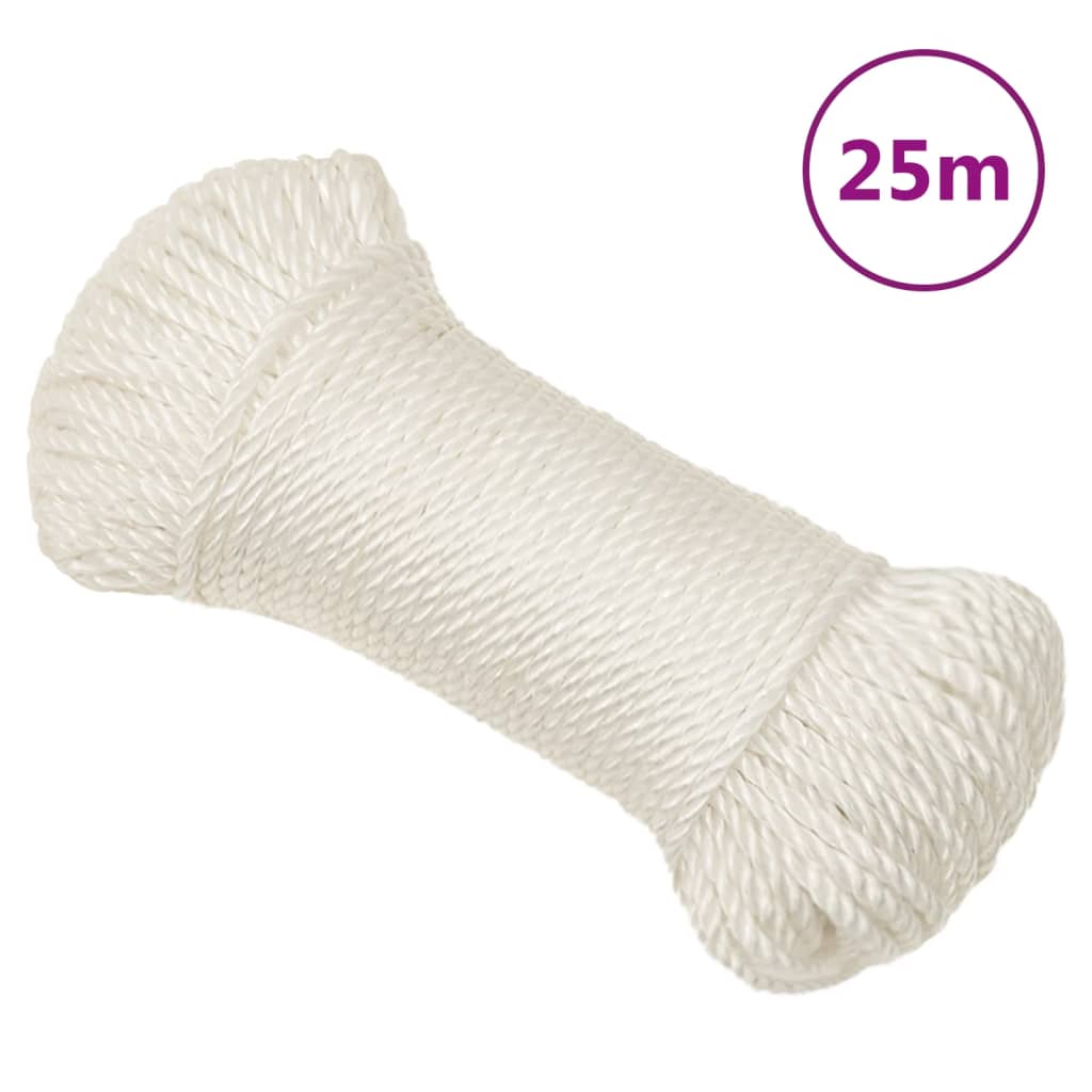 fehér polipropilén munkakötél 3 mm 25 m