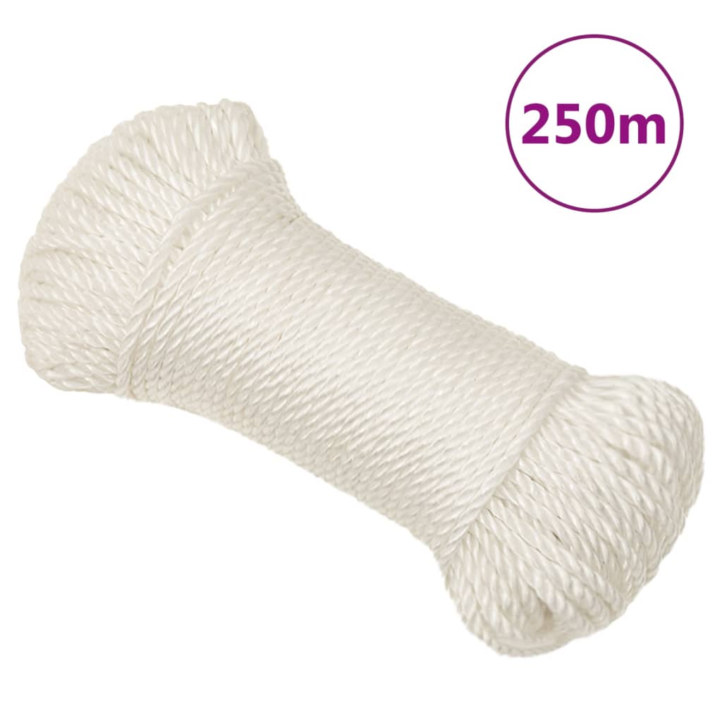 fehér polipropilén munkakötél 3 mm 250 m