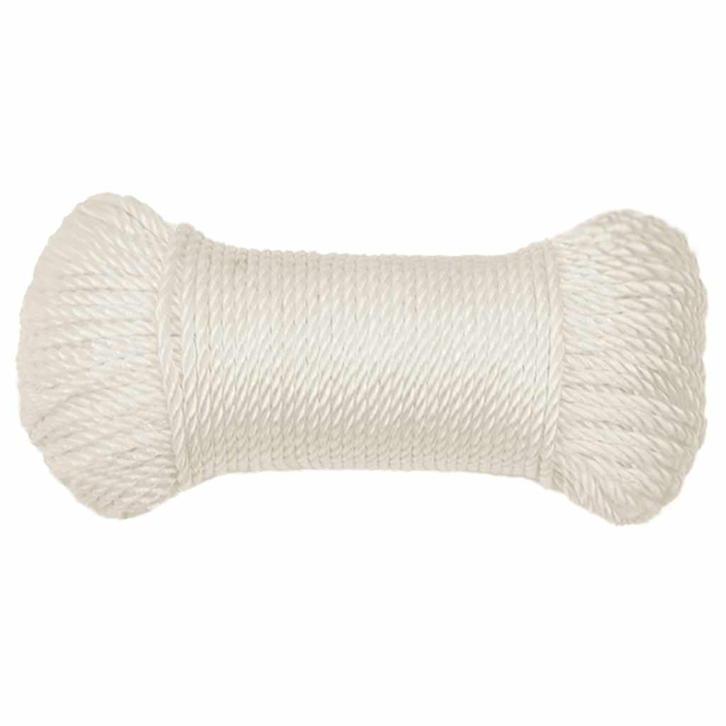 fehér polipropilén munkakötél 6 mm 100 m