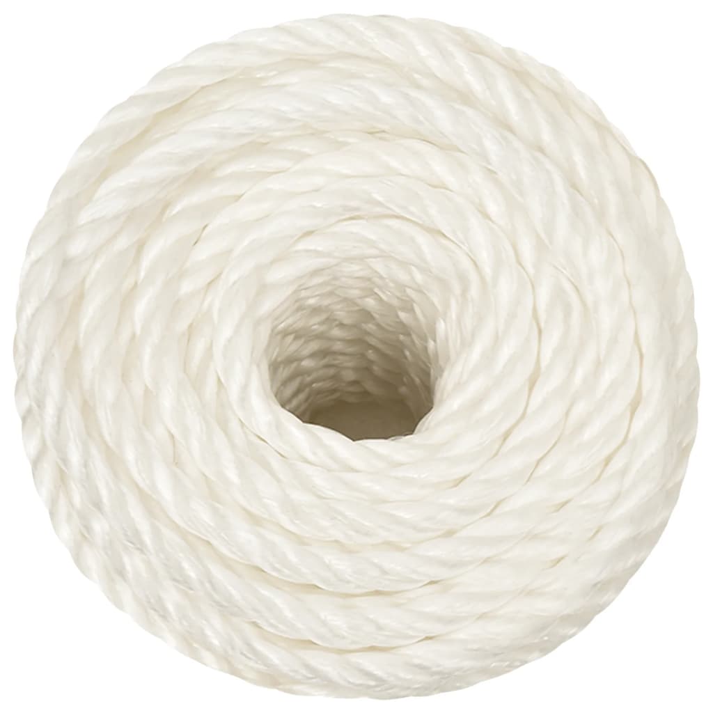 fehér polipropilén munkakötél 10 mm 25 m