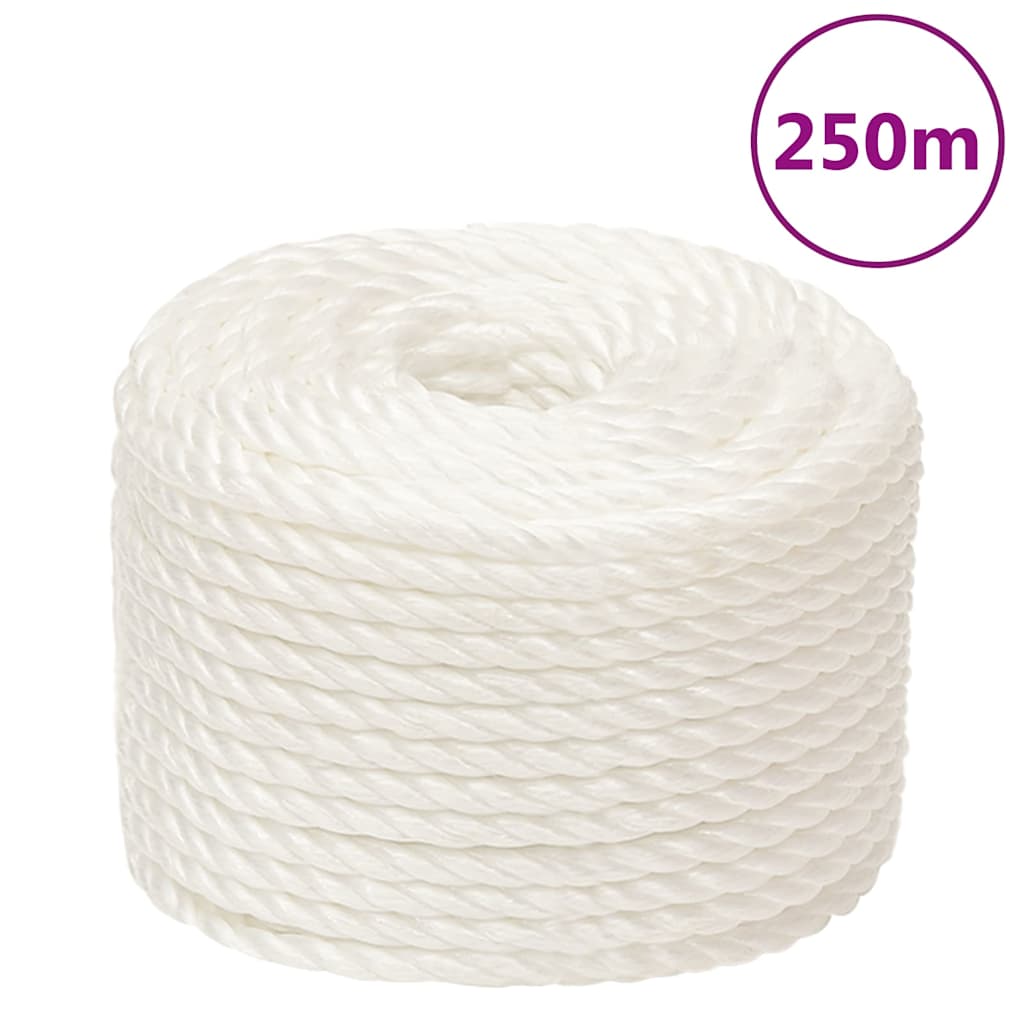 fehér polipropilén munkakötél 16 mm 250 m