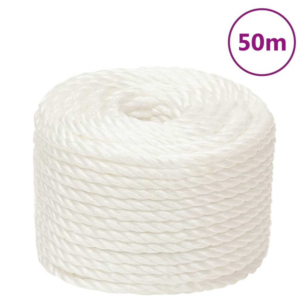 fehér polipropilén munkakötél 24 mm 50 m