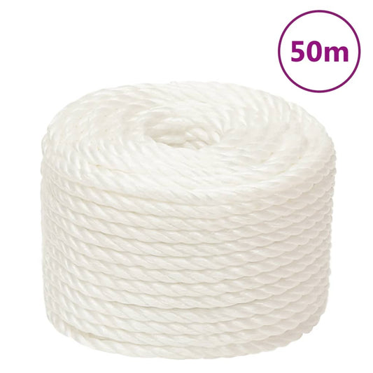 fehér polipropilén munkakötél 24 mm 50 m