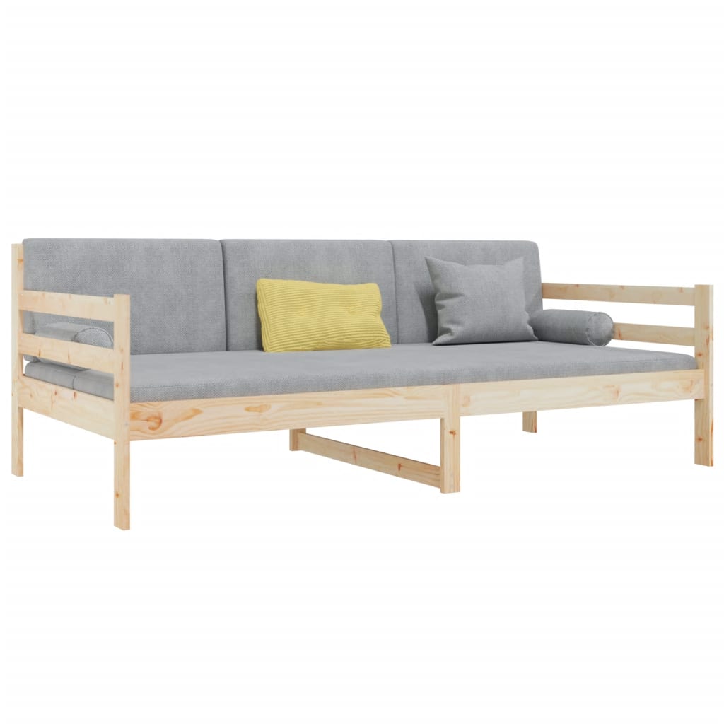 tömör fenyőfa kanapéágy matrac nélkül 90 x 190 cm