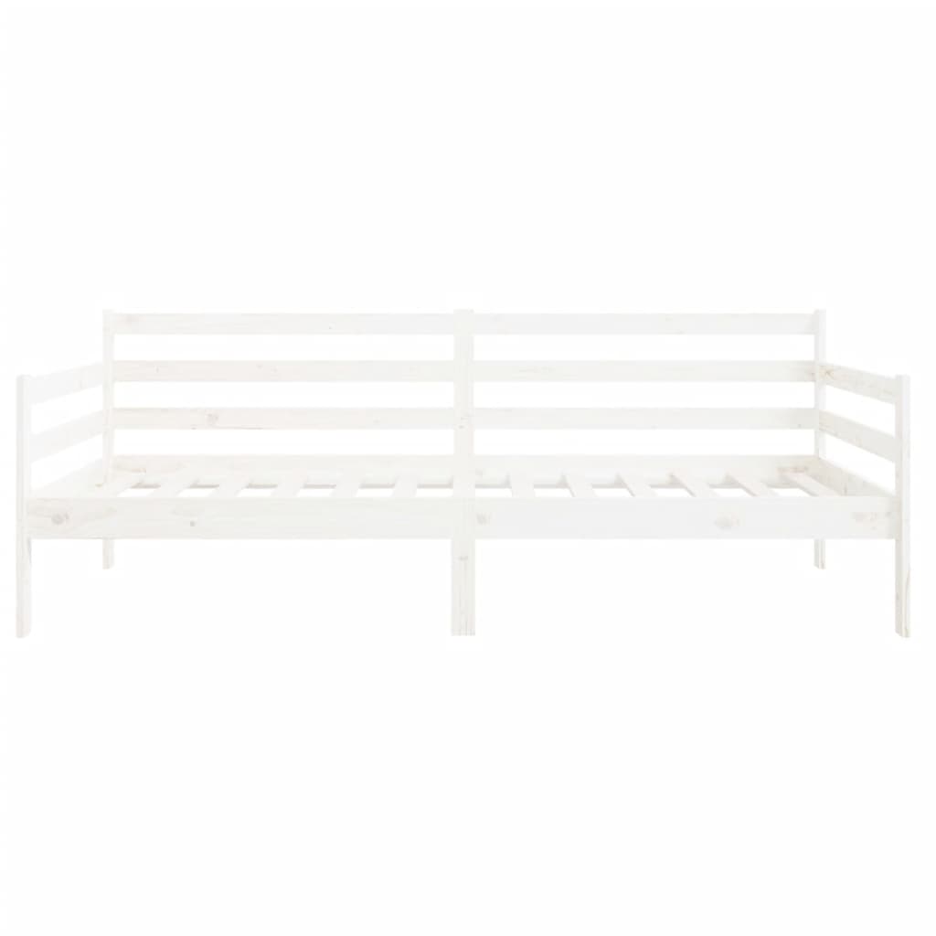 fehér tömör fenyőfa kanapéágy matrac nélkül 90 x 190 cm