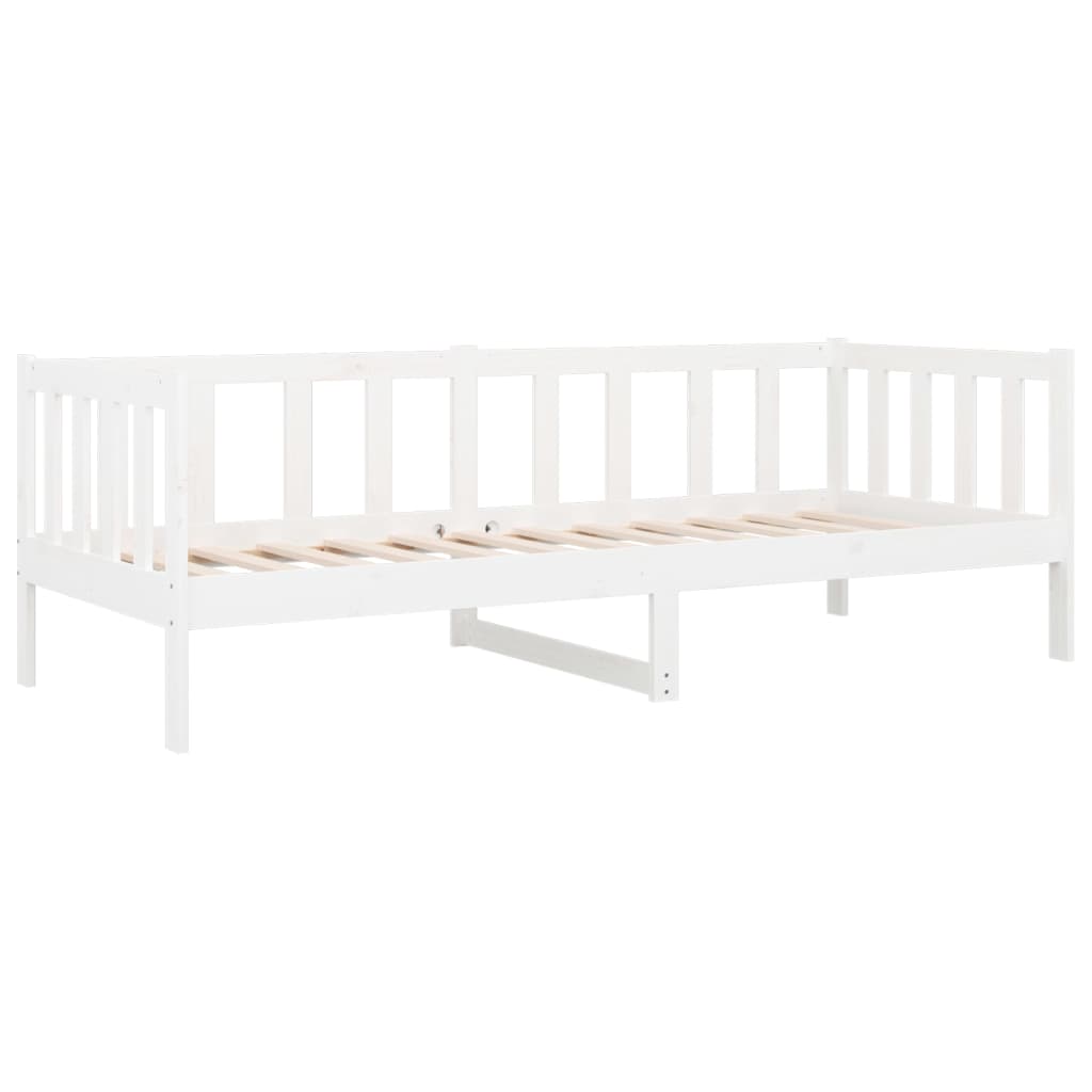 fehér tömör fenyőfa kanapéágy matrac nélkül 90 x 190 cm