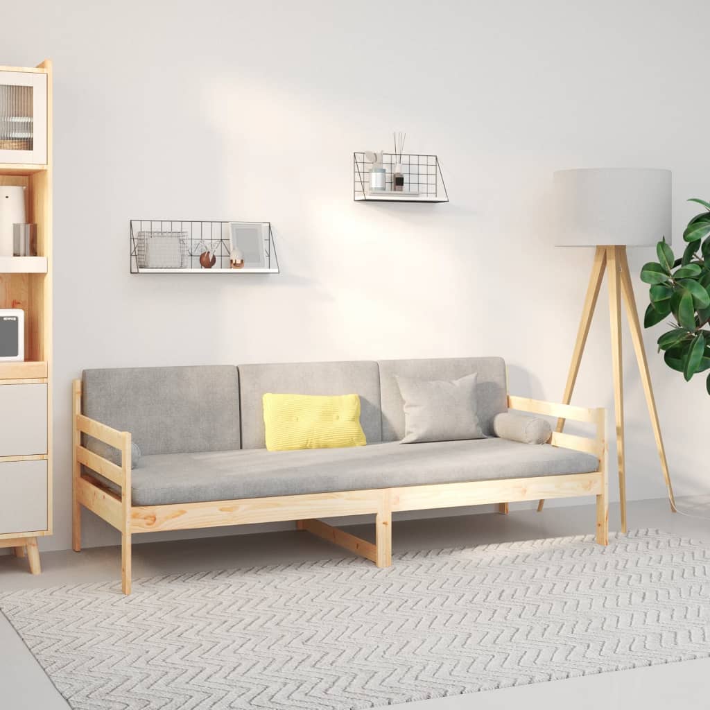 tömör fenyőfa kanapéágy matrac nélkül 80 x 200 cm