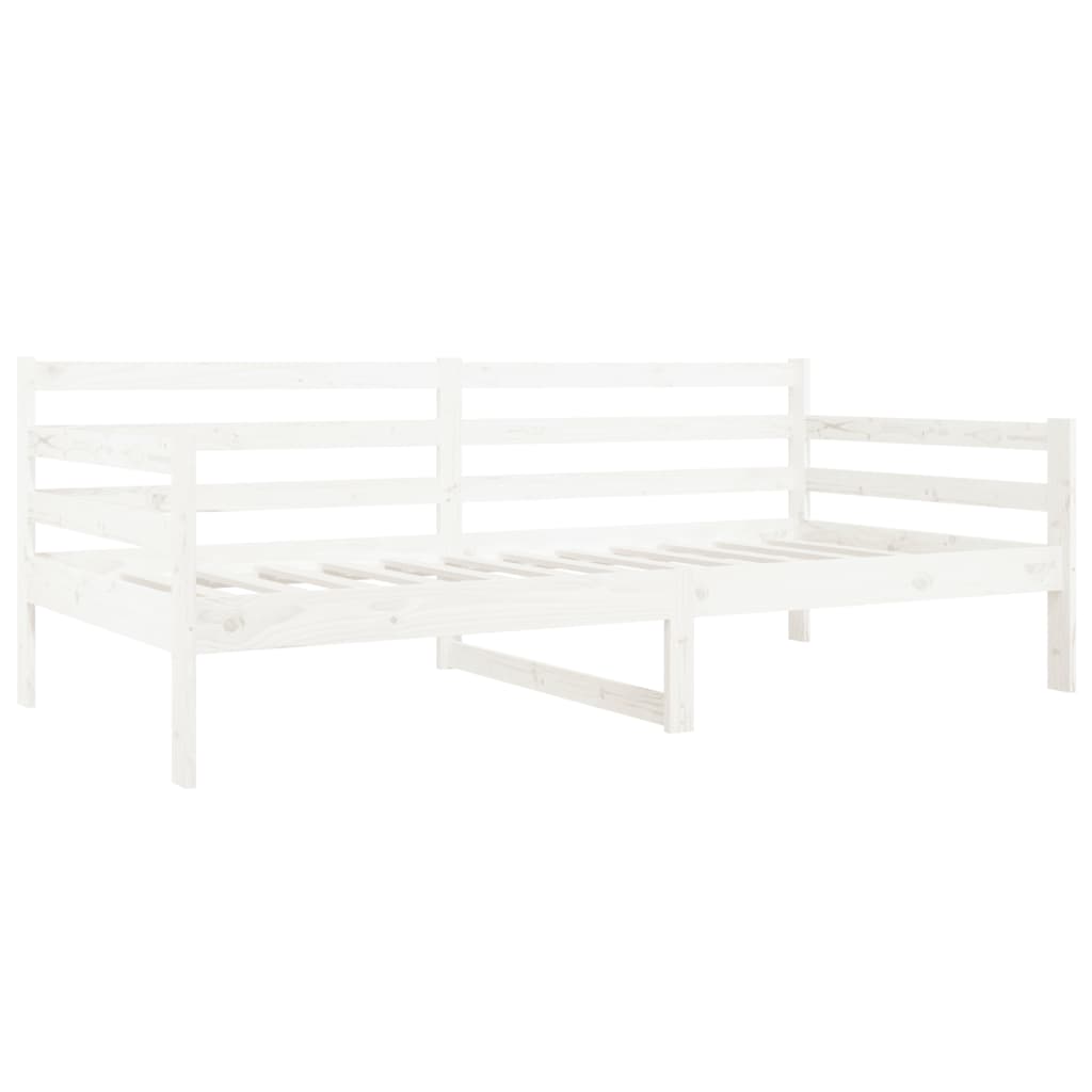 fehér tömör fenyőfa kanapéágy matrac nélkül 80 x 200 cm