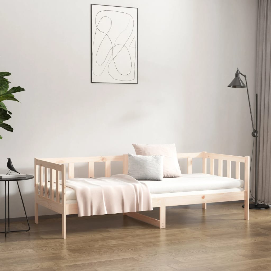 tömör fenyőfa kanapéágy matrac nélkül 80 x 200 cm