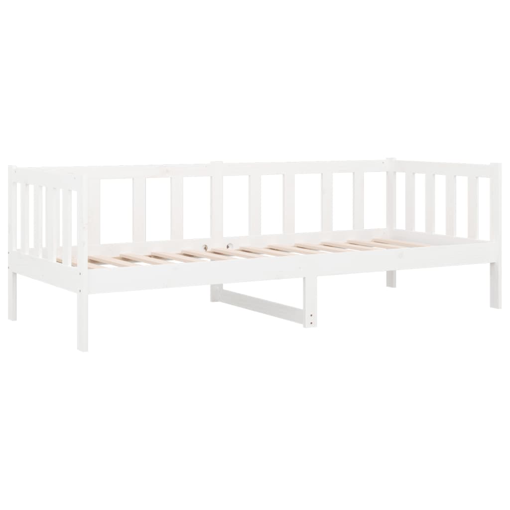 fehér tömör fenyőfa kanapéágy matrac nélkül 80 x 200 cm