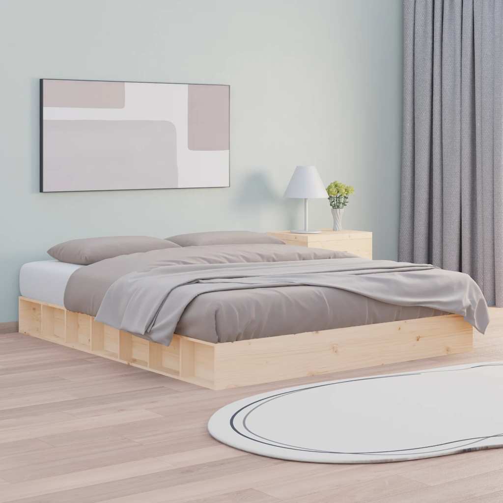 tömör fa ágykeret 150 x 200 cm (King Size)