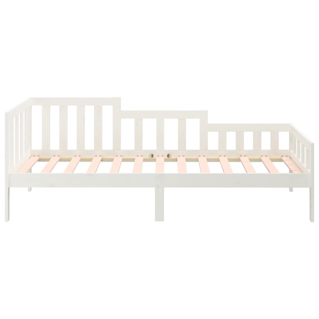 fehér tömör fenyőfa kanapéágy matrac nélkül 80 x 200 cm