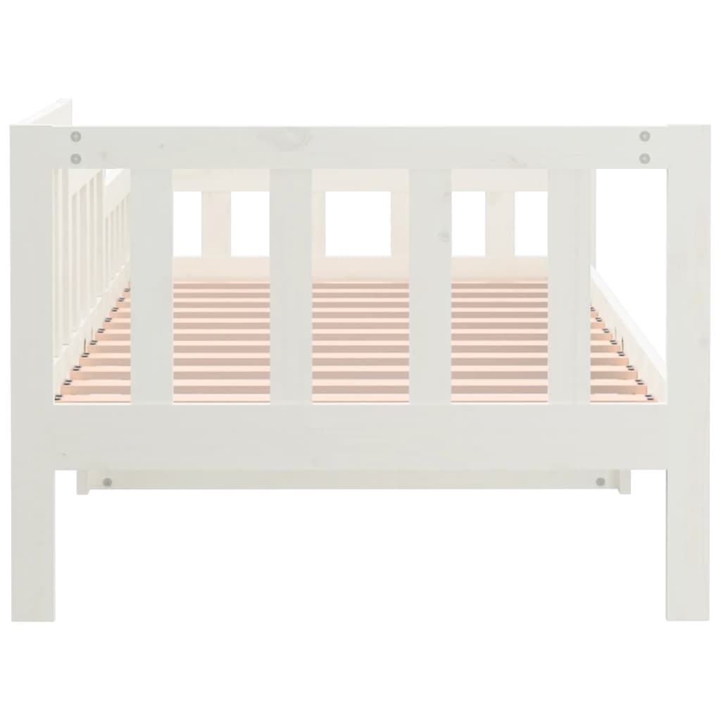 fehér tömör fenyőfa kanapéágy matrac nélkül 80 x 200 cm