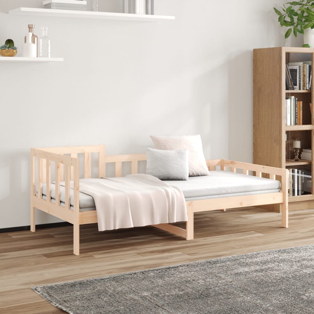 tömör fenyőfa kanapéágy matrac nélkül 90 x 190 cm
