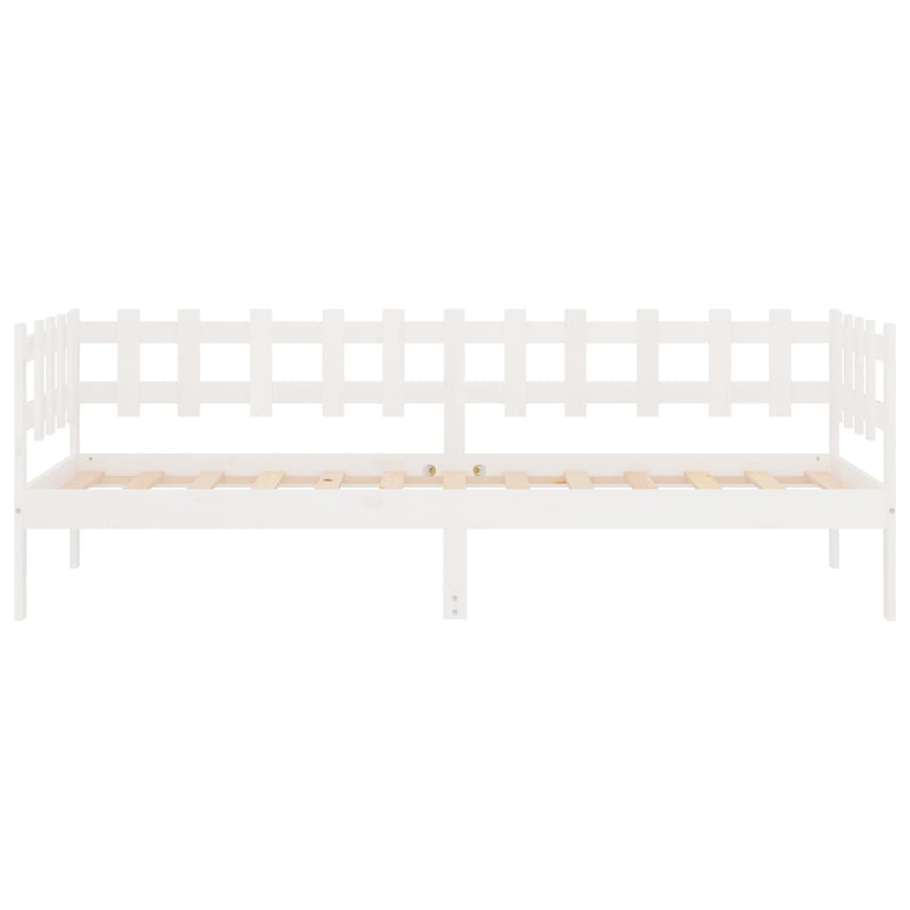 fehér tömör fenyőfa kanapéágy matrac nélkül 80 x 200 cm