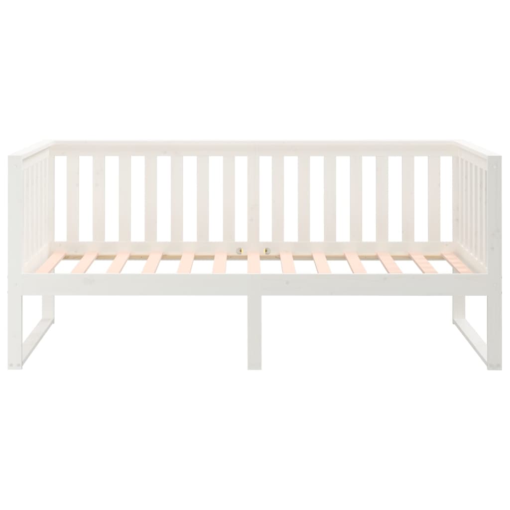 fehér tömör fenyőfa kanapéágy matrac nélkül 90 x 200 cm