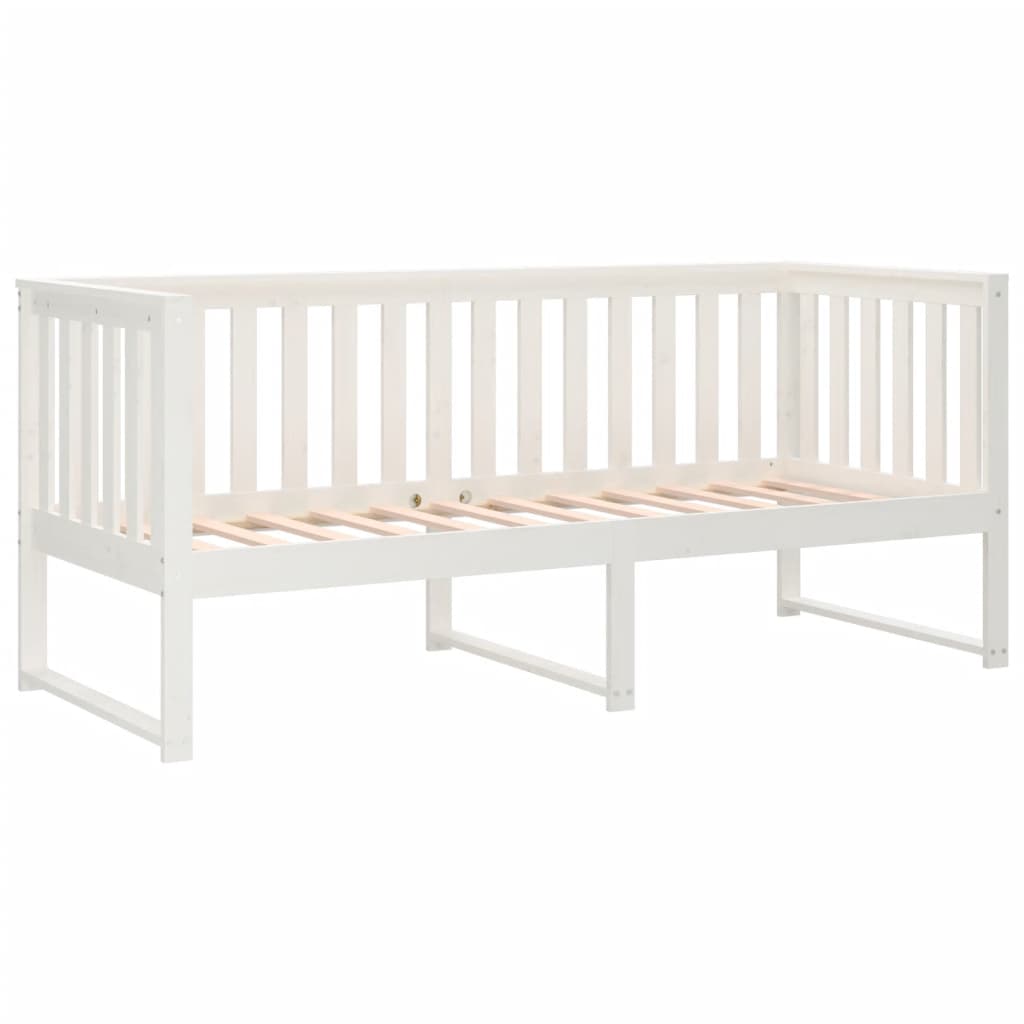 fehér tömör fenyőfa kanapéágy matrac nélkül 80 x 200 cm