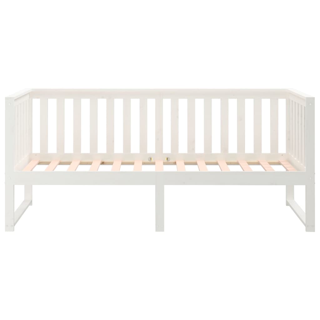 fehér tömör fenyőfa kanapéágy matrac nélkül 80 x 200 cm
