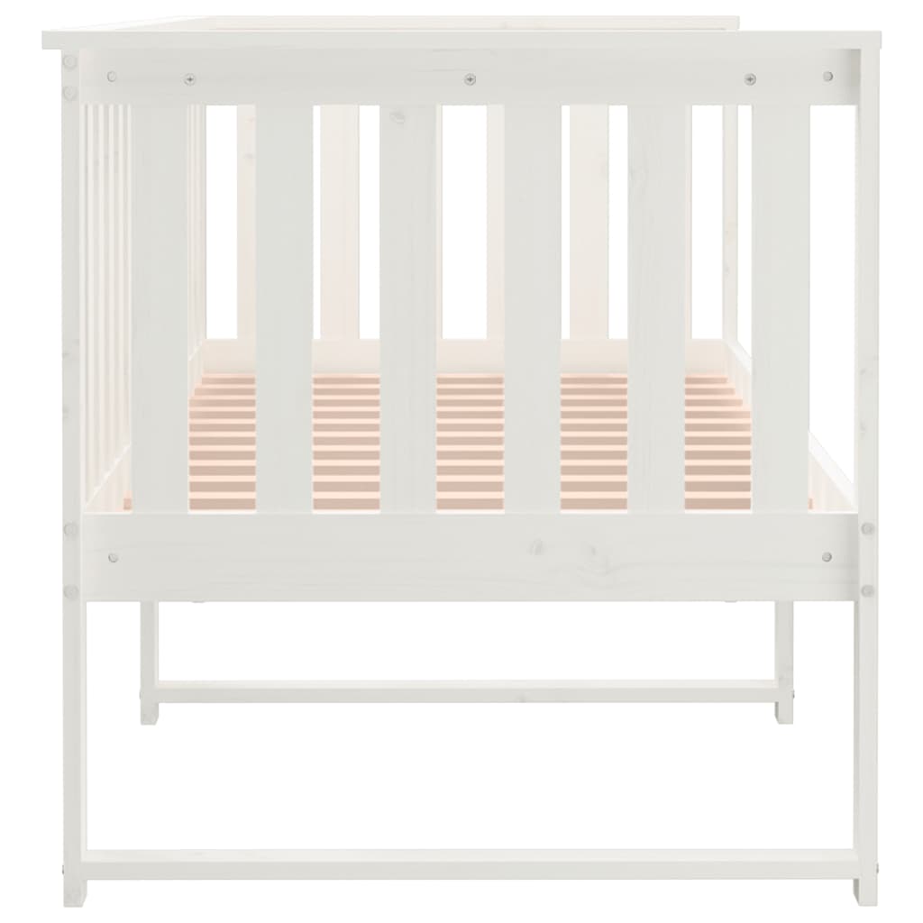 fehér tömör fenyőfa kanapéágy matrac nélkül 80 x 200 cm