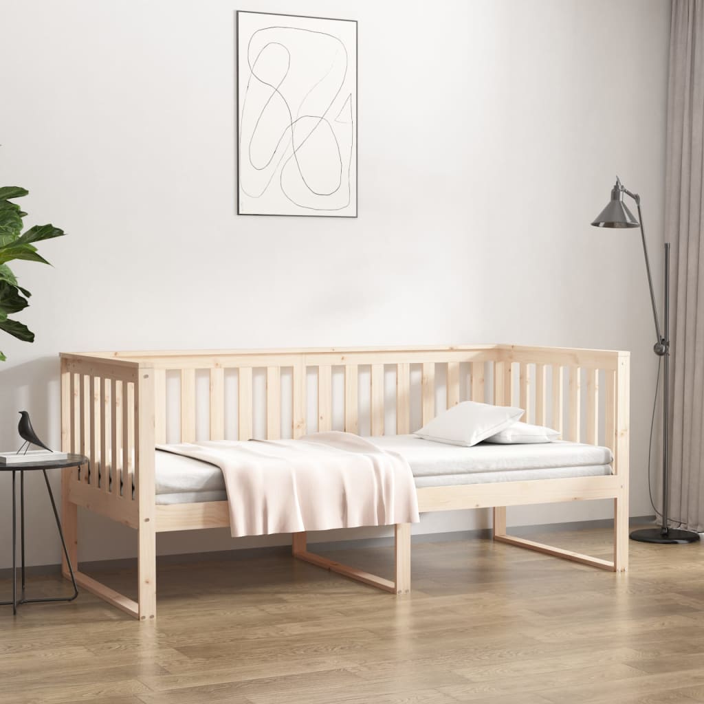 tömör fenyőfa kanapéágy matrac nélkül 90 x 190 cm
