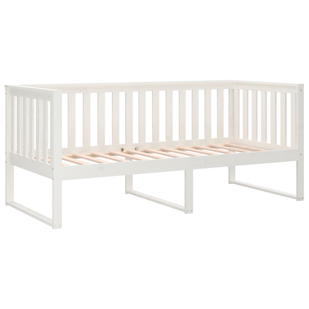fehér tömör fenyőfa kanapéágy matrac nélkül 90 x 190 cm