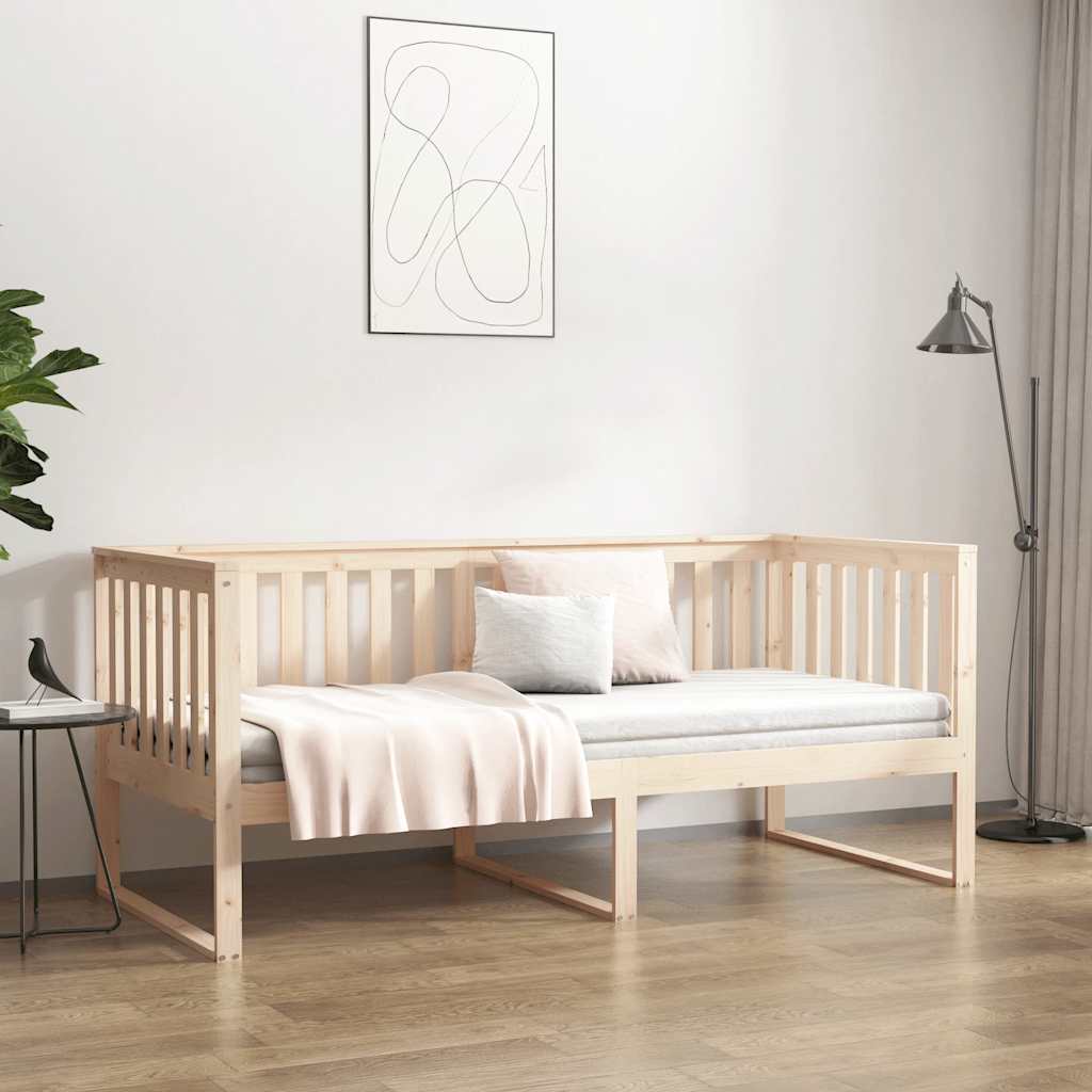 kanapéágy ágy matrac 100x200 cm tömör fa fenyőfa