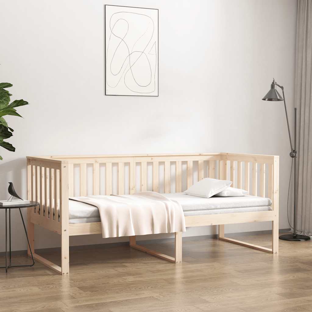 kanapéágy ágy matrac 100x200 cm tömör fa fenyőfa