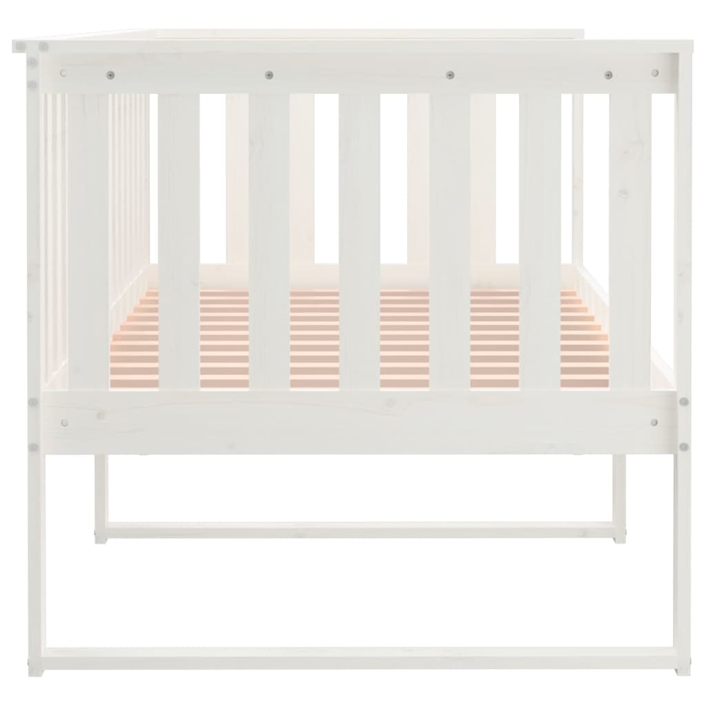 kanapéágy ágy matrac fehér 100x200 cm tömör fa fenyőfa