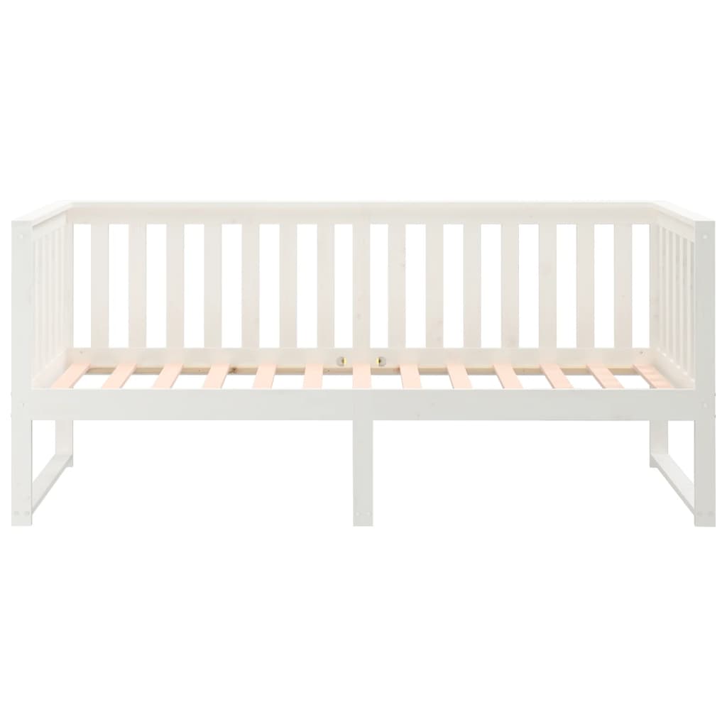 kanapéágy ágy matrac fehér 75x190 cm tömör fa fenyőfa