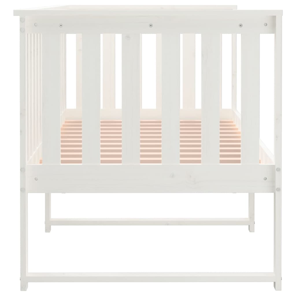 kanapéágy ágy matrac fehér 75x190 cm tömör fa fenyőfa