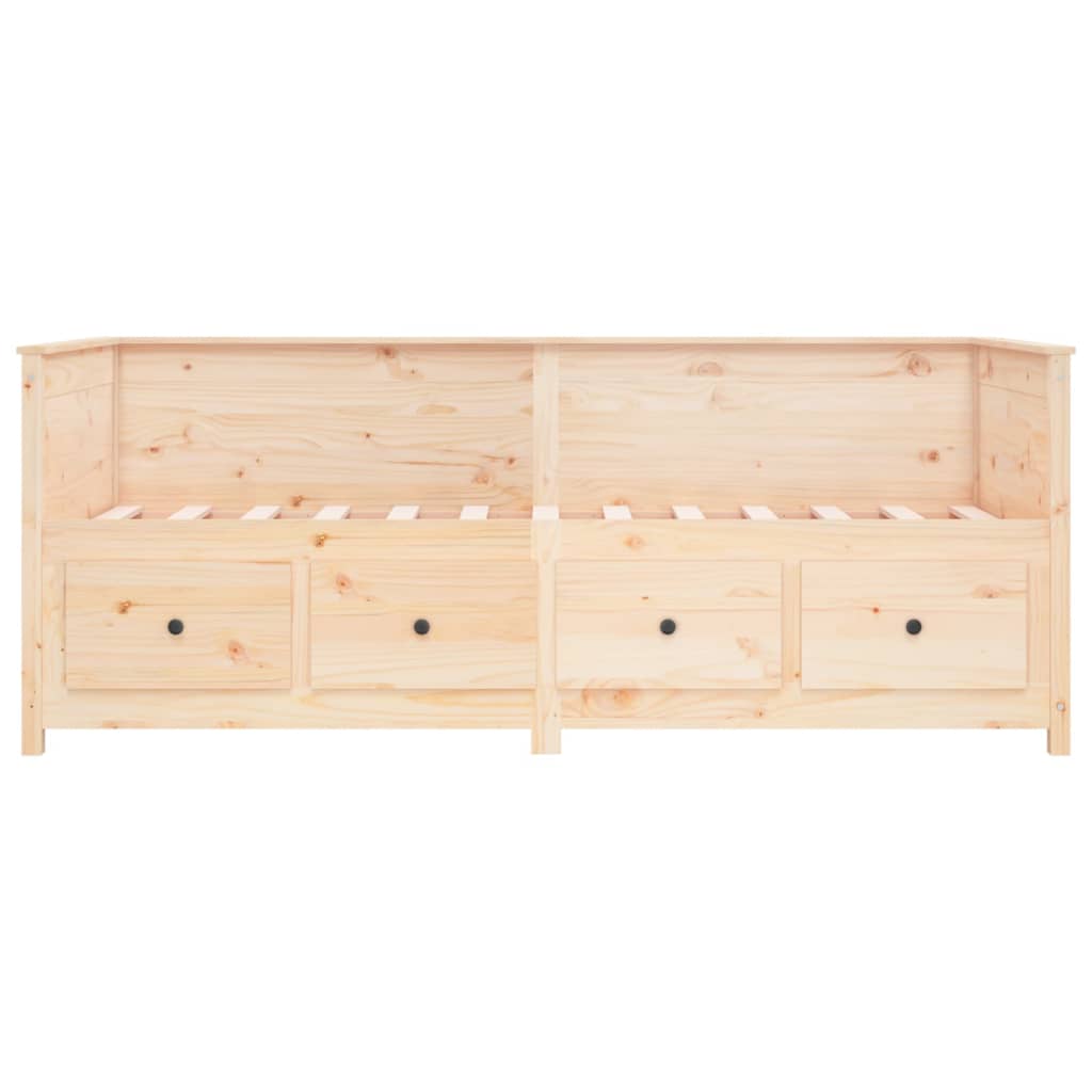 tömör fenyőfa kanapéágy matrac nélkül 80 x 200 cm