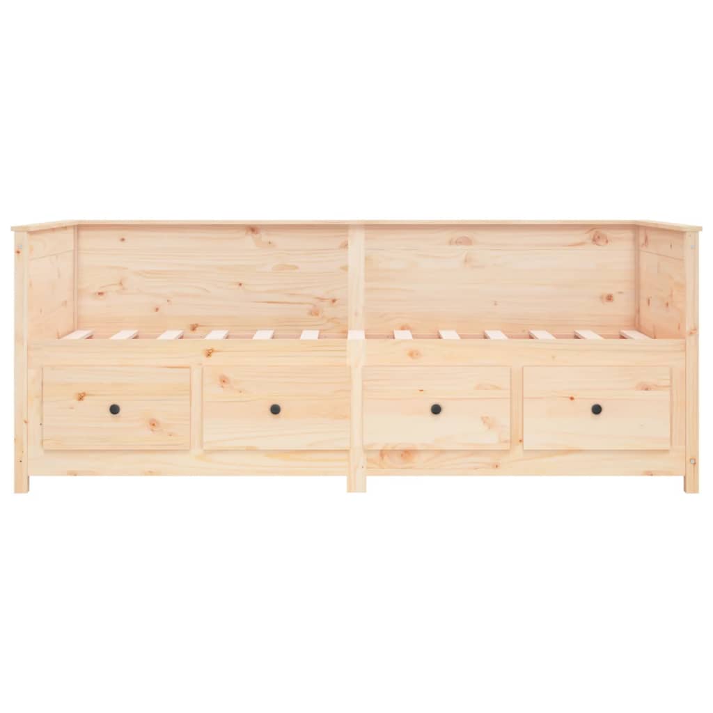 tömör fenyőfa kanapéágy matrac nélkül 90 x 190 cm