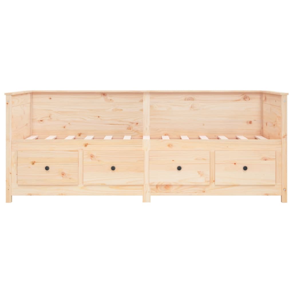 kanapéágy ágy matrac 75x190 cm tömör fa fenyőfa