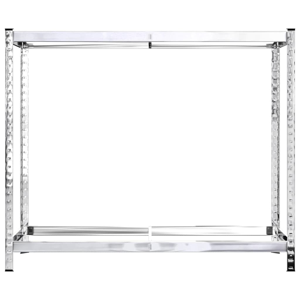 2 db ezüstszínű 2 szintes acél gumiabroncstartó 110x40x110 cm